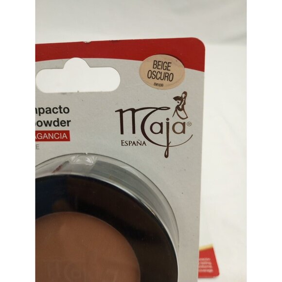 Maja Beige Oscuro Pressed Powder, Mirror and Tassel Compartment set of 2 Spain - Picture 4 of 8